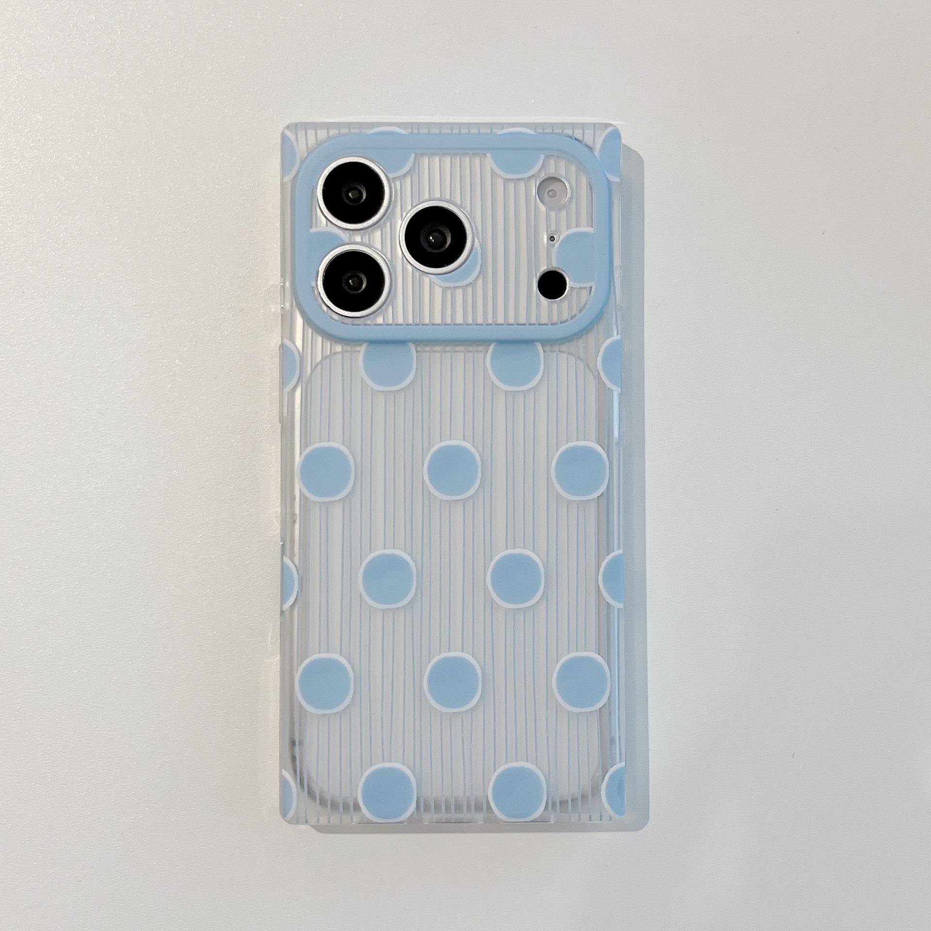 

Candy Stripe Polka Dot Phone Case for iPhone 17 Pro Max - Girly Protective Cover for Apple 16/15 iPhone 16 Pro
