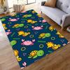 Cartoon Sea Animals Design Non-slip Rug Suitable for Living Room and Bedroom Sofas
