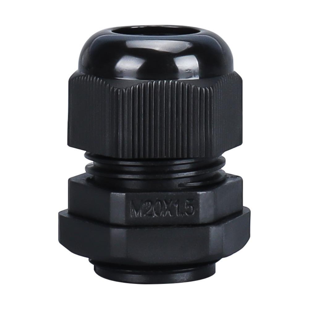 10pcs Waterproof Cable Gland M8 M12 M16 M20 M25 M32 M40 Black Plastic Seal Joint Nylon  IP68 White Cable Fixing Nylon Connector