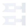 2 Pack Transparent Furniture Wall Protector 10x17cm Adjustable Couch Spacer  For Sofa