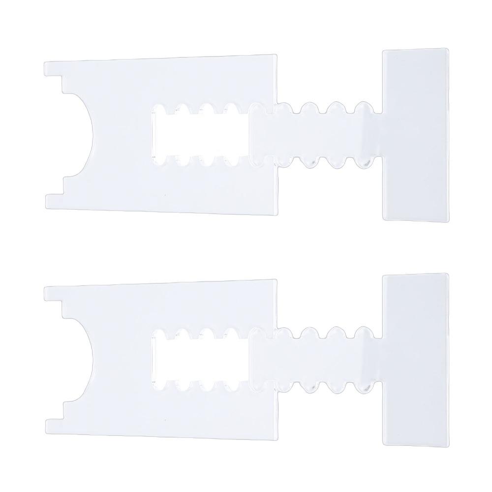 2 Pack Transparent Furniture Wall Protector 10x17cm Adjustable Couch Spacer For Sofa