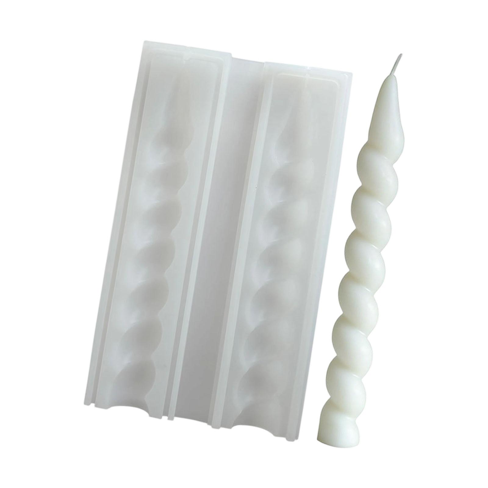 Decorative Twist Candle Silicone Mould for Party Wedding Event Creating Craft with Easy Releases