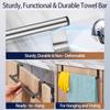 Kitchen Towel Holder Stainless Steel Towel Rack Under Sink Organizer Bathroom Towel Holder Sink Accessories SNJ004