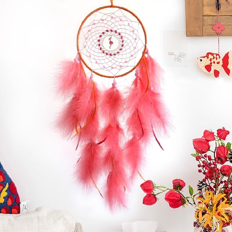 Unique Feathered Dreamcatchers with Flamingo Charm for Enhancing Home Aesthetic in Children Room or Study Area Ornament