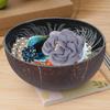 Natural Coconut Shell Bowl Pattern 5 Unique Creative Candy Container Nuts Holder for Home Office Use Coconut Shell Bowl