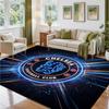 Chelsea FC Design Crystal Velvet Rug Soft Decorative Mat for Bedroom Entrance