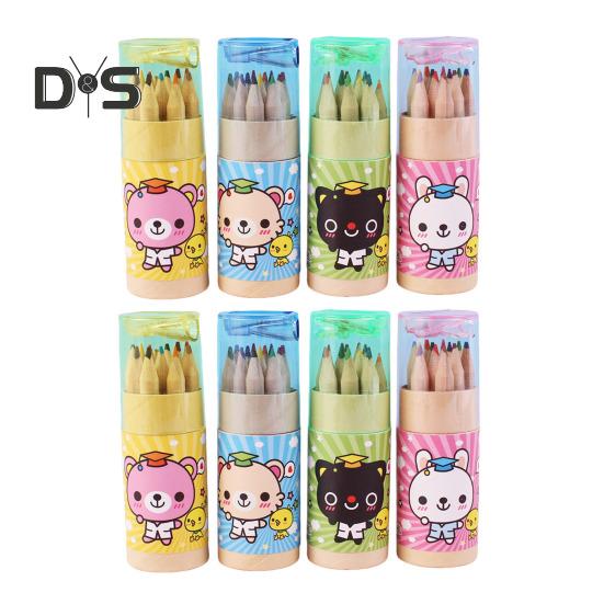 

8/16 шт. Мини-цветные карандаши, портативный набор цветных карандашей с точилкой, предварительно заточенные наполнители для вечеринок 8pcs