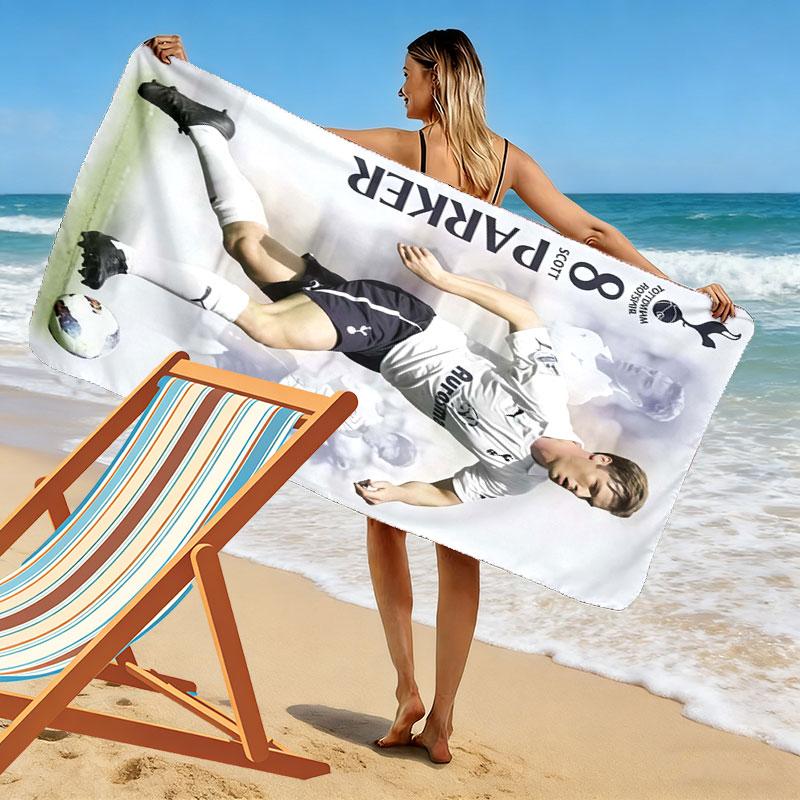 Tottenham Contingent Print Beach Towel, Large Soft Quick Dry Towel for Beach Camping Swimming