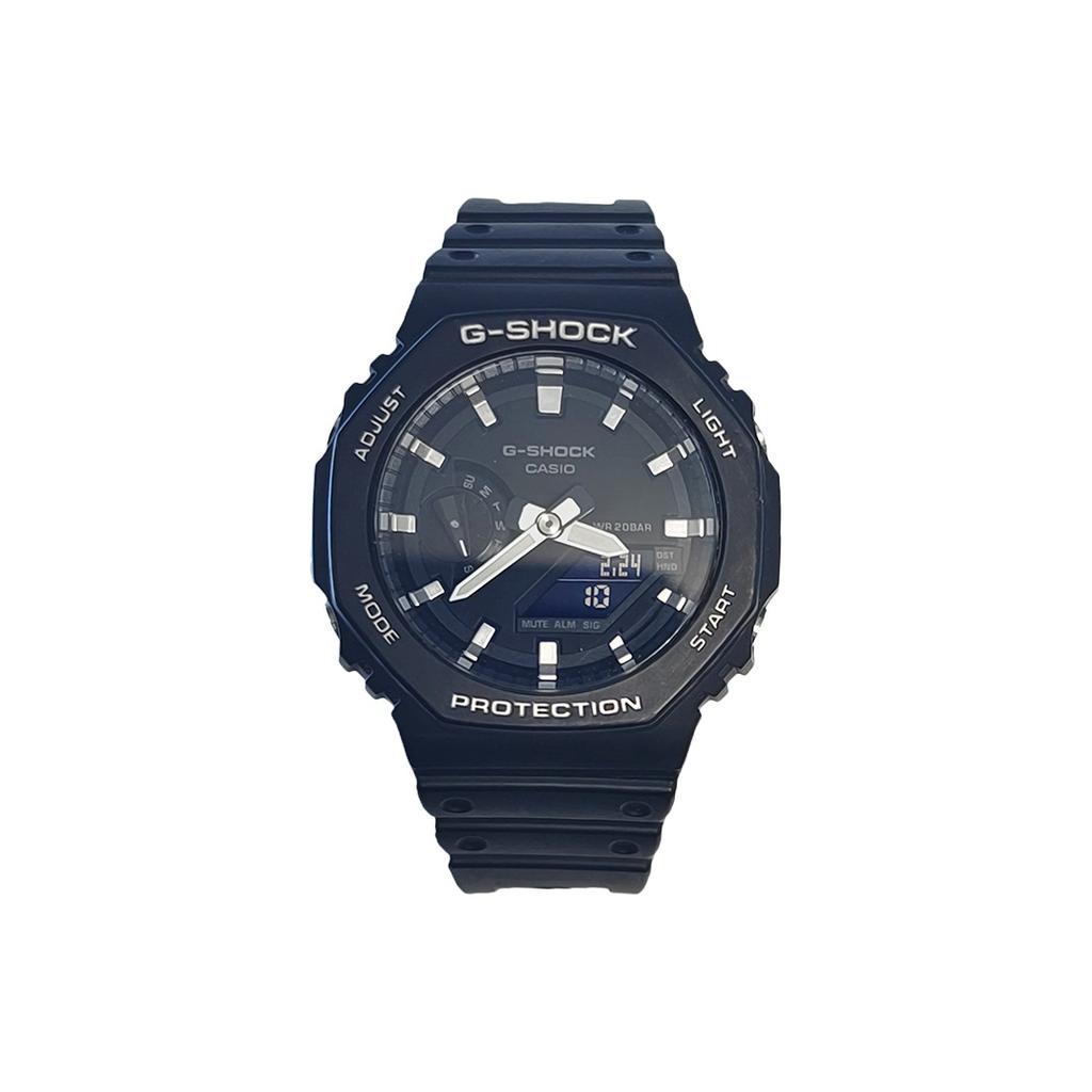CASIO Men Liquid Crystal,Analog Dual Display Series Black Watch GA-2100-1A1(Watch3--)