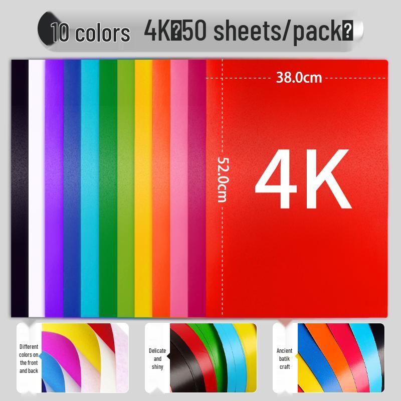 Red Wax Paper for Crafts: A4/A3 Red Sheets, Single/Double-Sided, Perfect for Origami, Window Decorations, and Kids' Projects.