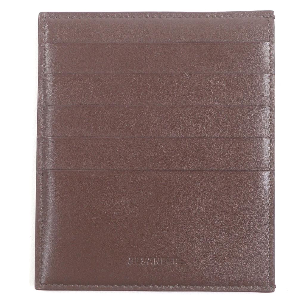 Ausgezeichnetes JIL SANDER Kartenetui Ausweishülle Kartenetui Braunes Leder Herren J25VL0008 Gebraucht