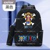 2pcs One Piece Backpack with Pencil Case Student Schoolbag Casual Large Capacity Backpack Boys Men Cartoon Anime Bookbag Gift
