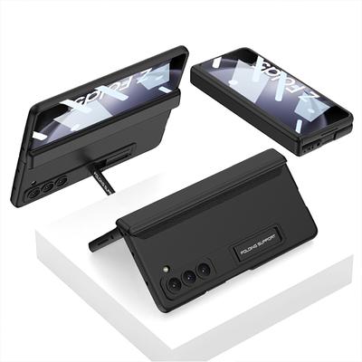 Magnetic Hinge Cover for Samsung Galaxy Z Fold 5 5G Case with Camera Screen Protection, Shockproof Phone Cases, Luxury Fundas