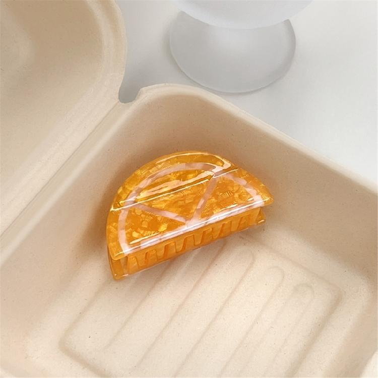 Ponytail Claw Hair Clip Barrettes Clamp Fruit Theme Hair Adornment Hair Ornaments Fun Hairpin for Girls Casual Wear