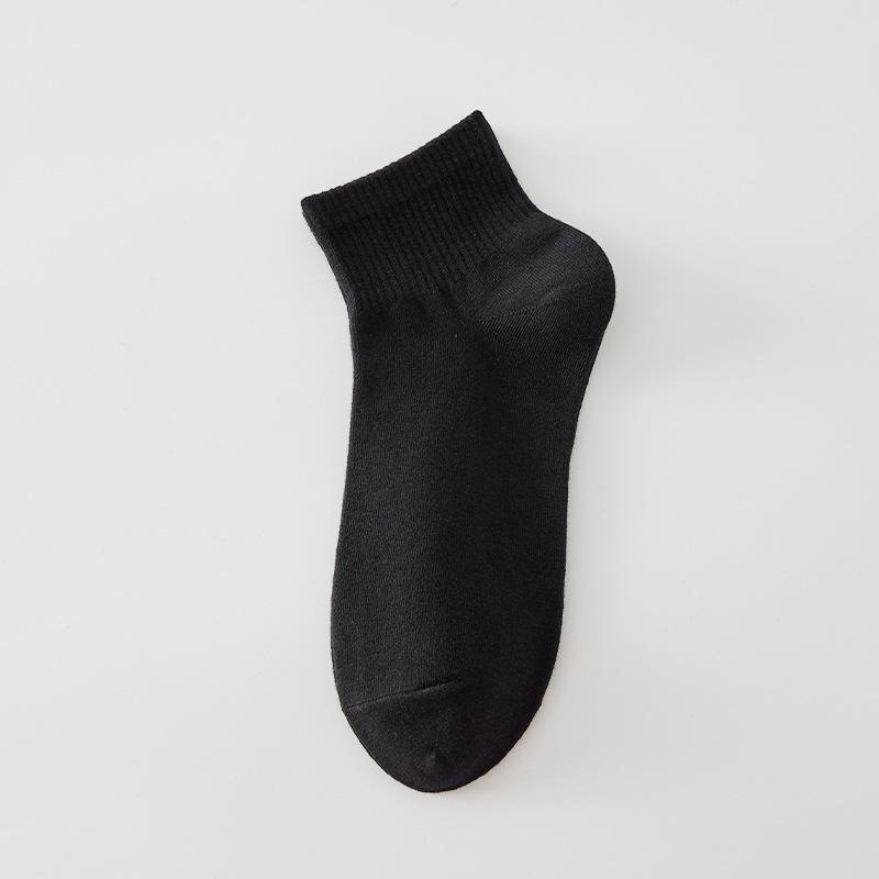 Meias Finas de Algodão Respirável de Cano Baixo para Verão para Mulheres Brancas