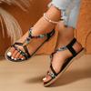 Fashionable Lightweight Large-size Beach Sandals for Women In Summer New Round Toe Comfortable Open-toe Casual Sandals