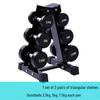 Coated Dumbbell Set with Rack
