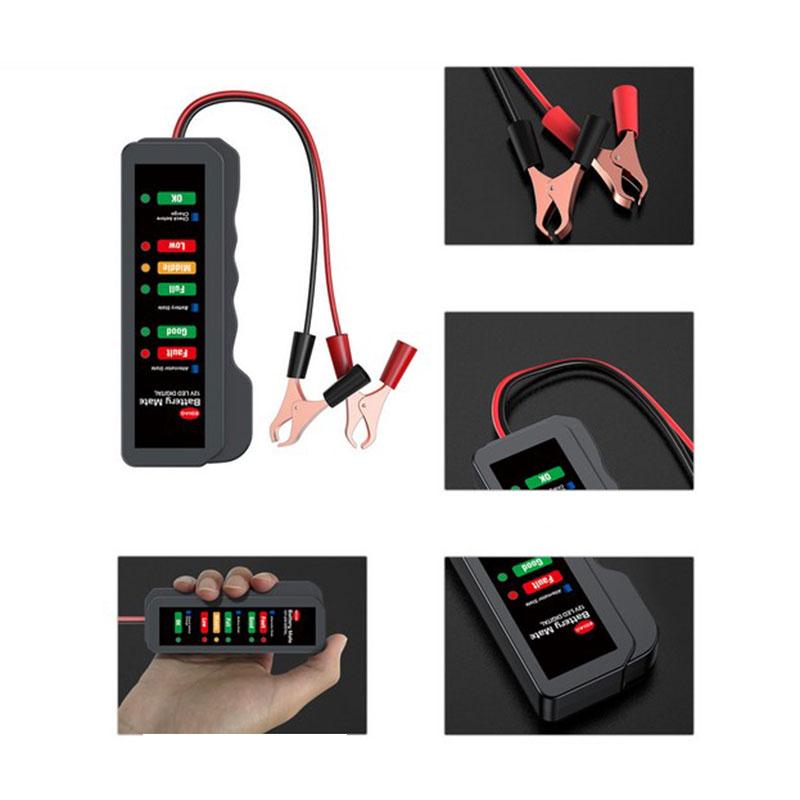 12V Car Motorcycle Fault Detector Battery Tester Digital Alternator Tester
