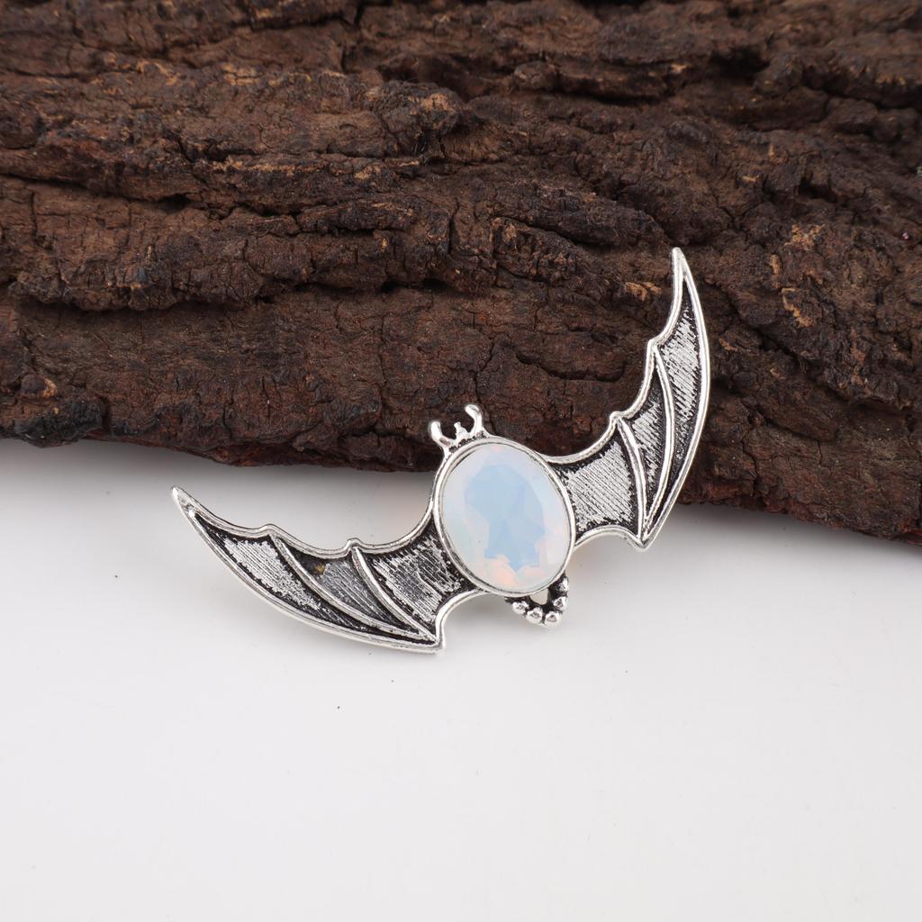 Wunderschöner Milchopal Edelstein Schmuck, 925 Sterling Silber Anhänger Schmuck, Opal Silberanhänger Geschenk für Katholiken