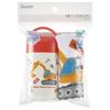 Skater Wet Towel Set with Case, Kids', Made in Japan, Working Vehicles, Boys', OA5AG-A