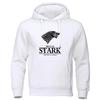 2025House Stark Men's Printed Hoodie Hip-hop Streetwear Casual Fashion Spring and Autumn Fashion Hooded Hoodie