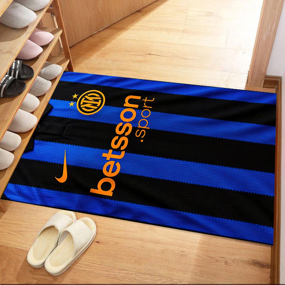 Inter Milan Floor Rug Office Rug Design For Game Room Balcony Hallway Foyer Antislip Rug Office Home Decor Birthdaychristmas Gift