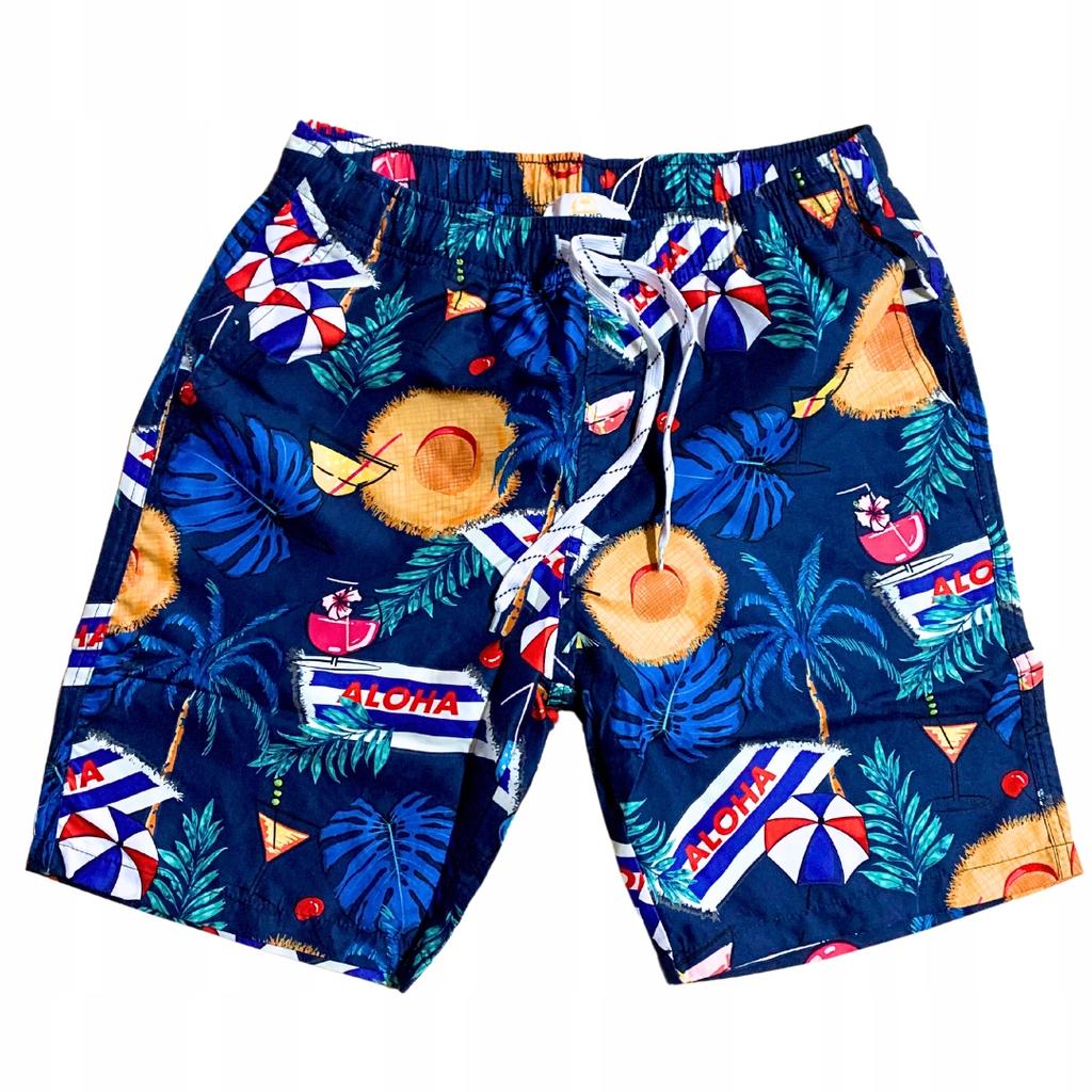 Beach Shorts Youth Hawaiian Shorts Mesh Swim Trunks Slim M