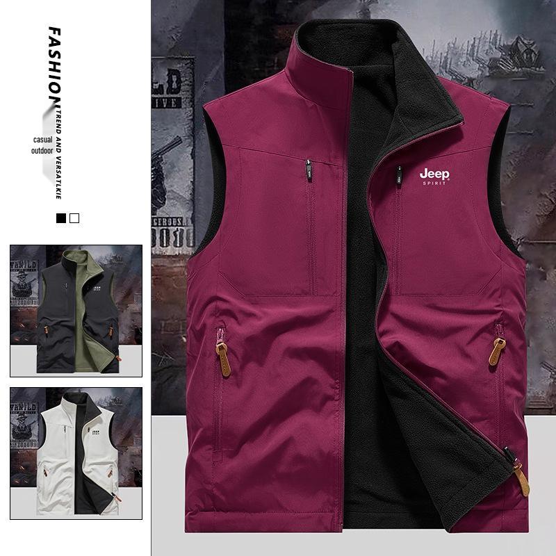 

Jeep Spirit Men s Reversible Multi-Pocket Vest - Autumn/Winter 2025 Collection 2XL