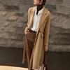 Women's Elegant Double-faced 100% Wool Mid-Length Coat