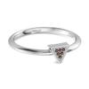 Garnet Minimalist Geometric Ring - 925 Sterling Silver