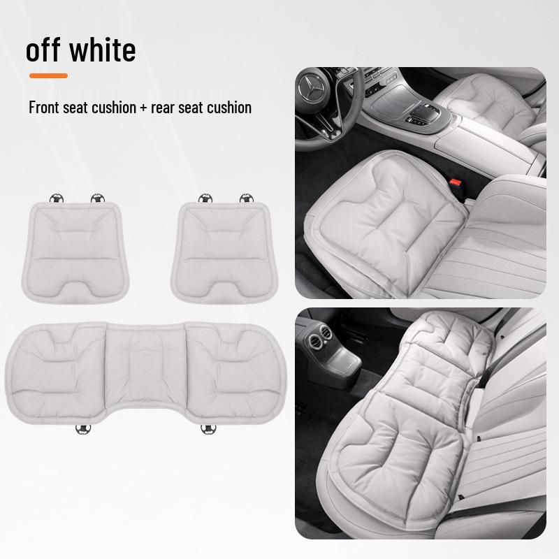 Mercedes-Benz & BMW Universell Nappaläder Bilbarnstolskudde – Perforerad, Bekväm, Halkfri, Förtjockad för Alla Årstider.