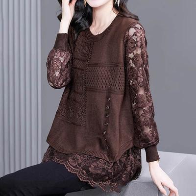 Pullovers Women Long Sleeves Autumn Winter Cotton Blouse Oversized Comfortable Stretch Loose Tops