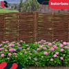 Kotarbau® Garden Fence Palisade Edging Wicker Driven Fence 60 X 30 Cm Set Of 5