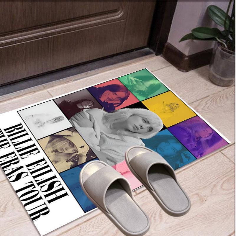 Billie Eilish Pattern Rug, Indoor/Outdoor Mat, for Picnic, Gameroom, Bedroom, Office, Living Room, Home Decor Carpet, Birthday Gift