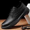 2024 New Lace Up Cowhide Mountaineering Shoes Men's Casual Work Shoes High Quality Brand Fashion Business Casual Leather Shoes