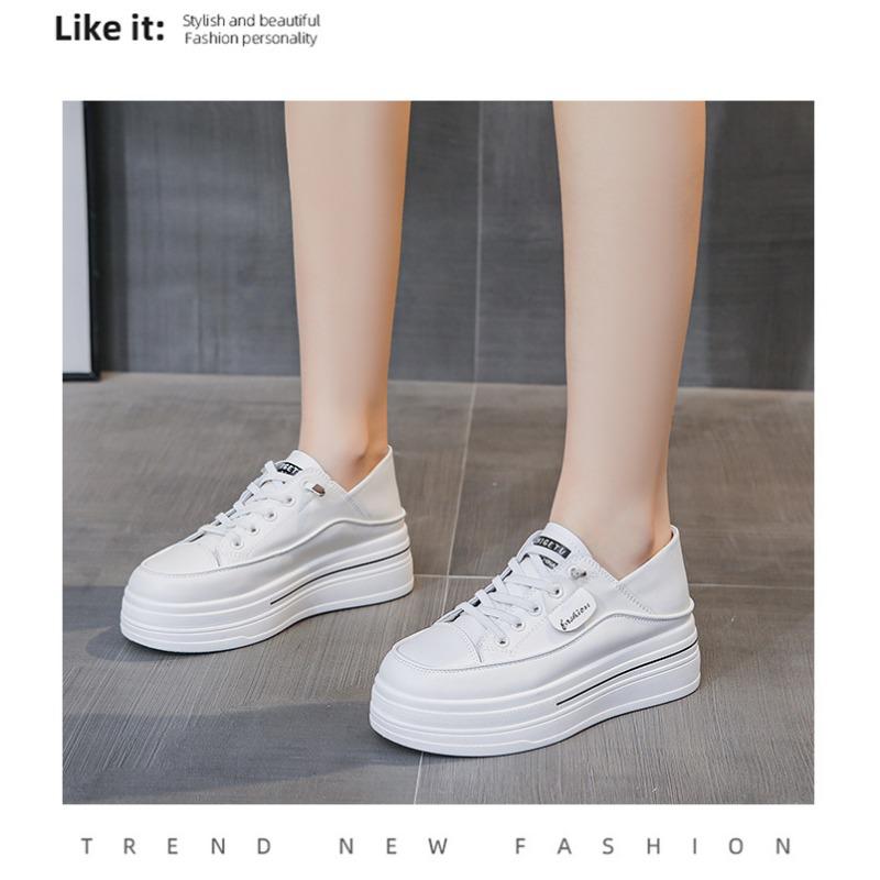 Summer New Thick Bottom Plate Shoes Casual Sneakers Two Wear Single Shoes