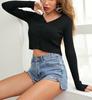 Autumn Winter Ribbed Strip Knitted Button Front Cardigan Women's Sweater Luxurious Relaxed-fit Slimming and Versatile Top