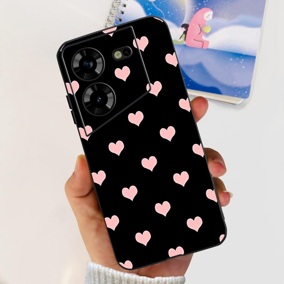 For Tecno Pova 5 2023 Case LH7n Fashion Butterly Flower Soft Silicone Phone Back Cover For Tecno Pova 5 4G Funda on Pova5 Bumper