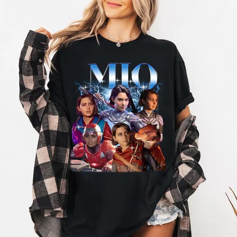 Mio Split Fiction Shirt Fantasy Gaming Character TShirt Video Game Merchandise Gamer Girl Tee Summer Cotton Shirts Yk Top