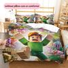 Roblox Pattern Bedding Quilt Set  Home Decoration  Gift (1 * duvet cover + 2 * pillowcase  without core)