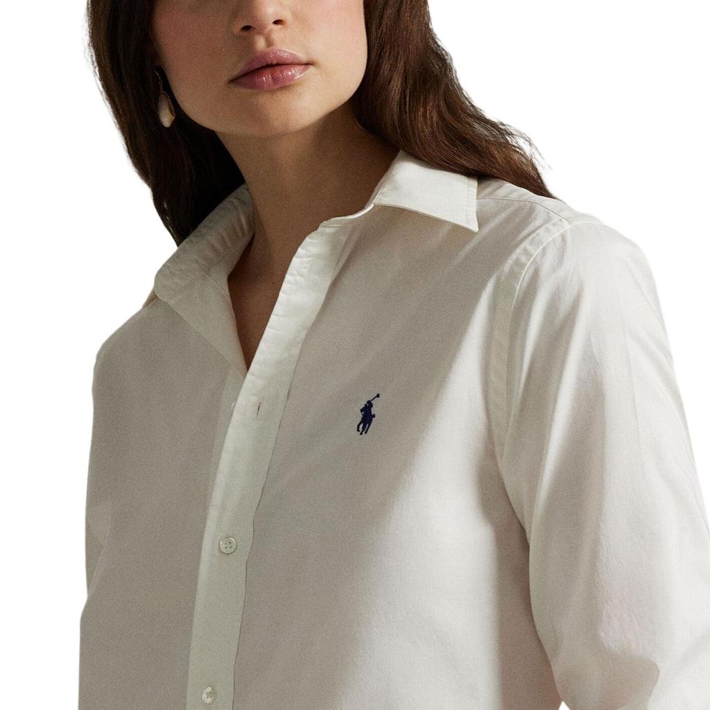 Polo Ralph Lauren Classic Cotton Solid Long Sleeve Shirt Women shirts 211A92177-001