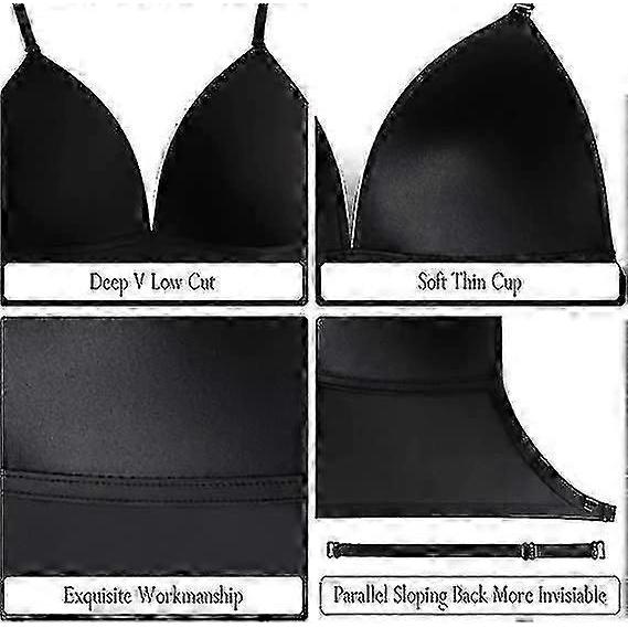 Low Back Bras For Women - Seamless Wire Free Bralette Backless Bras