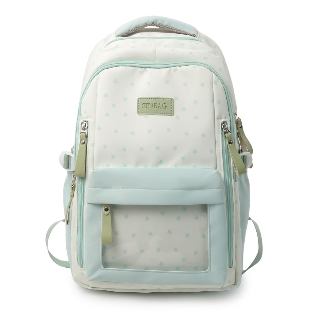 Schoolbag Japanese large-capacity college style backpack junior high school student college student schoolbag sweet star high-value backpack