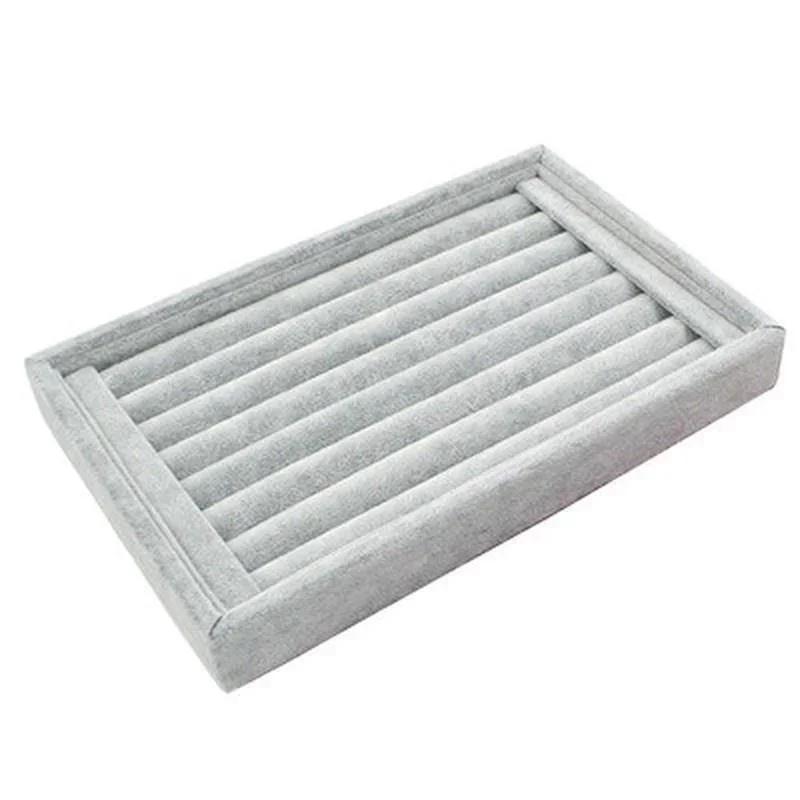 1PC Ring Earrings Organizer Ear Stud Jewelry Display Stand Holder Rack Showcase Plate Jewelry Box Casket