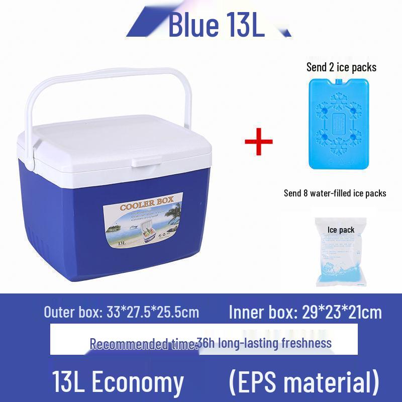 Portable Insulated Cooler - Versatile for Car, Street Stall, Home, or Outdoor Picnic, Available In Small and Large Sizes