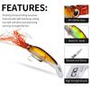 14cm Lure Bait Plastic Bait with Whisker Squid Hard Bait 40g Sea Bait
