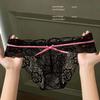 Damen Sommer Dünnes Modell Sexy Spitze Süße Schleife Atmungsaktiv Niedrige Taille Dreieck Slip