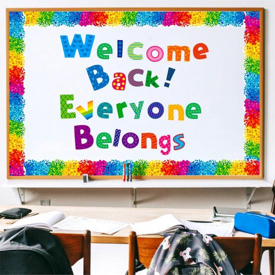 288 PCS Alphabet Combo Set, Bulletin Board Letters Including 78pcs Uppercase Letters, 78pcs Lowercase Letters, 30pcs 0-9 Numbers & Punctuation,