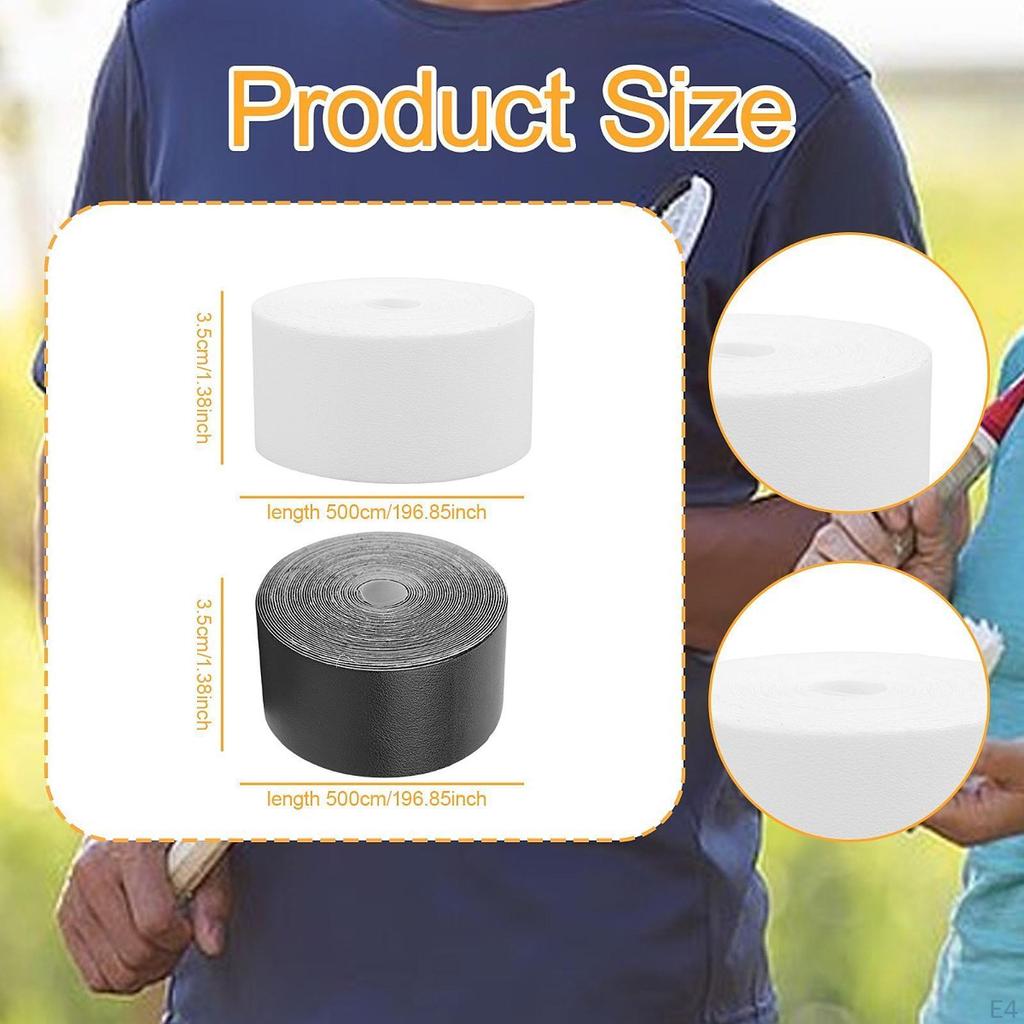 Racket Head Protection Tape Protective Sticker Portable Wear Resistant PU Leather Squash Racquet