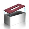 Mirror Stainless Steel Rectangular Tissue Box, Living Room Tissue Storage Box, Kitchen Dining Table Decoration, Napkin Holder